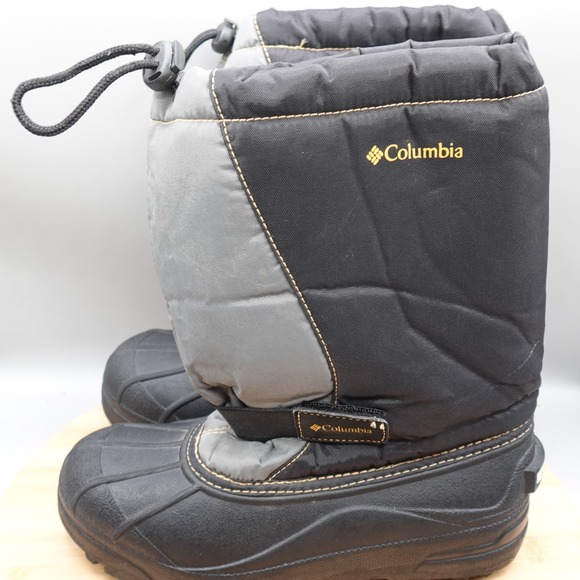 Columbia Boots Youth 5 Black Waterproof Winter Snow Ripstop YY1145-013 MinFlaw - Picture 1 of 14